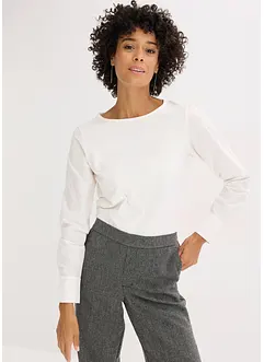 T-shirt à manches longues en popeline, bonprix