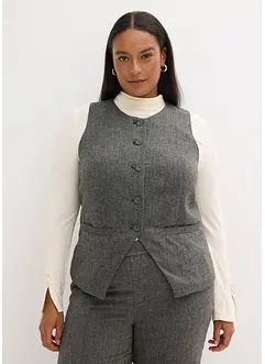 Gilet sans manches à motif Prince de Galles, bonprix