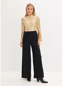 Combinaison en jersey avec haut à sequins, bonprix