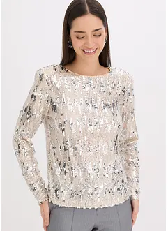 Pailletten-Langarmshirt, bonprix