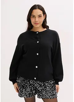 Strickjacke mit dekorativen Knöpfen, bonprix