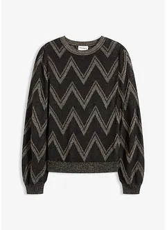 Feinstrickpullover mit Glitzereffekt, bonprix