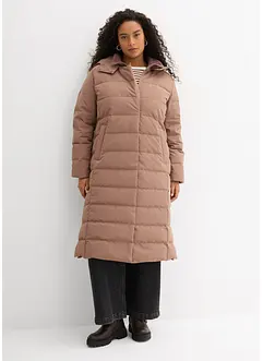 Doudoune longue et déperlante en duvet, bonprix