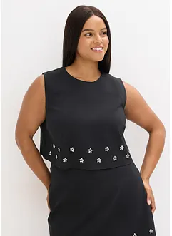 Top sans manches en coton mélangé, bonprix