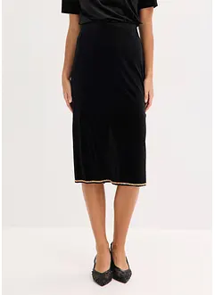 Jupe midi avec strass, bonprix