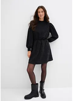 Robe brillante en jersey interlock épais, bonprix