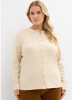 T-shirt manches longues côtelé, bonprix