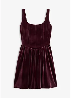 Corsagenkleid aus softem Samt, bonprix