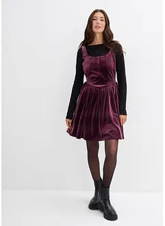 Robe à corsage en velours, bonprix