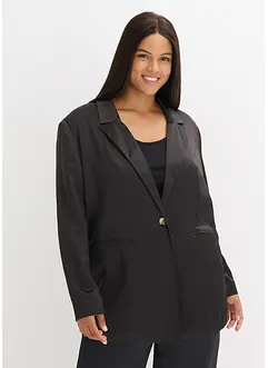 Blazer oversize en satin, bonprix
