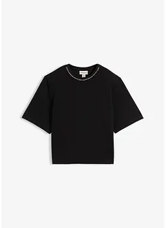 Oversize-Shirt mit Perlenbesatz, bonprix