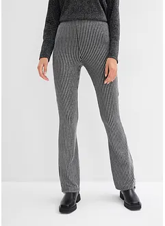 Legging évasé effet lurex, bonprix