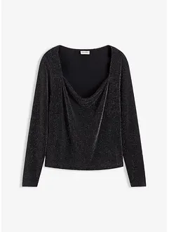 Top mit Wasserfallausschnitt, bonprix