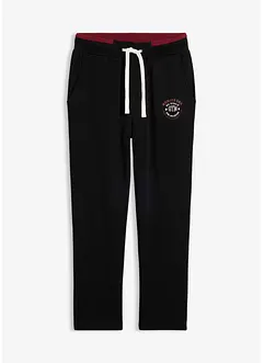 Pantalon de jogging 100% coton avec détails sportifs, bonprix