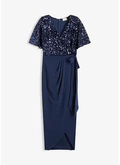 Robe longue brodée de sequins, bonprix