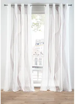 Gardine mit Wellen Druck (1er Pack), bonprix
