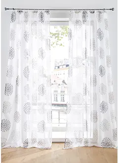 Voilage à imprimé cercles (1 pce), bonprix