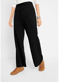 Pantalon large à pinces et taille élastiquée, bonprix