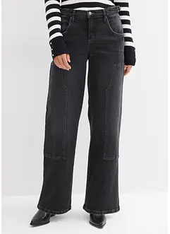 Jean large taille mi-haute, bonprix