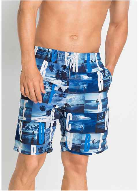 Herren Badehose - Schnelltrocknend mit verstellbarem Bund