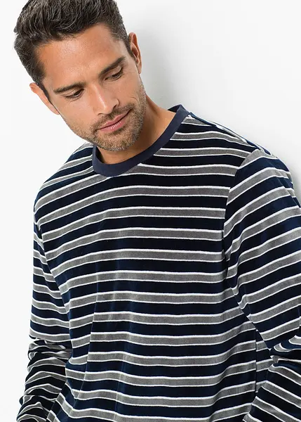 Schöner Nicki Pyjama in Streifen-Optik