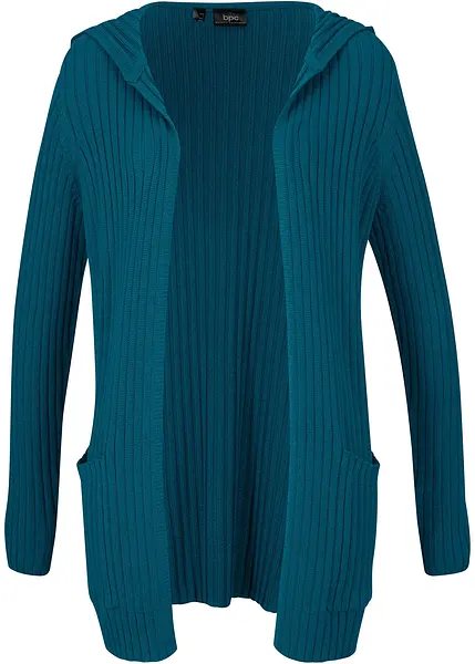 Cardigan Femme Long épais Avec Capuche - Tricot Ouvert, Manches Longues, Style Chic Et Décontracté Pour L'hiver