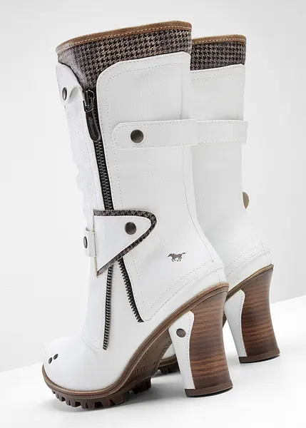 Bottes mustang blanche on sale