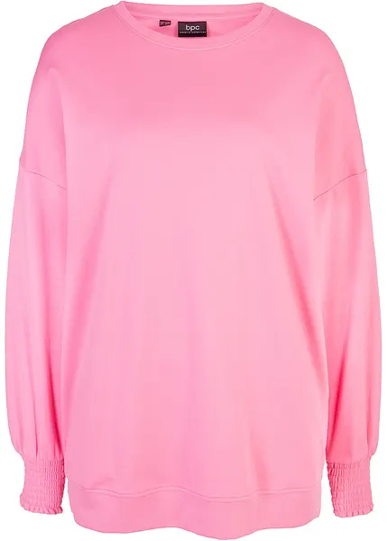 Tee shirt manche longue rose on sale