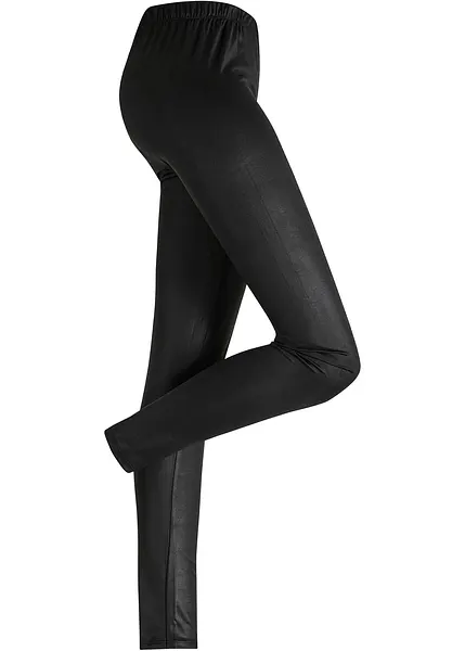 Legging opaque avec effet legerement brillant et taille elastique