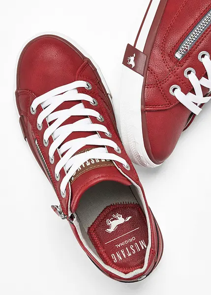 Mustang Sneaker High Herren Rot Mustang Damen Canvas High Top