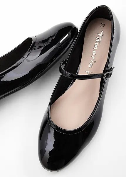 Ballerines Tamaris tendance style Mary Jane noir