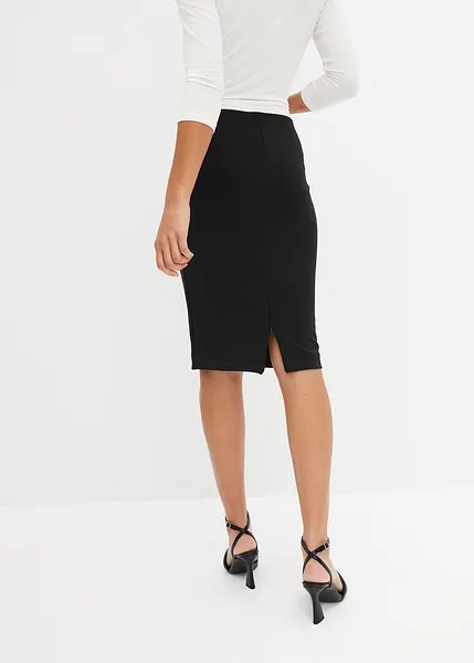 Jupe Crayon En Faux Daim Pour Femme Kate Kasin - Taille Haute, Longueur Sous Le Genou - Style Enveloppant Avec Nœud Latéral - Élastique Et Fermeture éclair Dos - Polyester/élasthanne