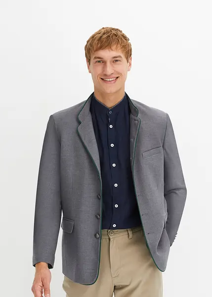 Chemise Bavaroise Homme Alphorn - Gris, Coton, Taille L, Occasion Très Bon état