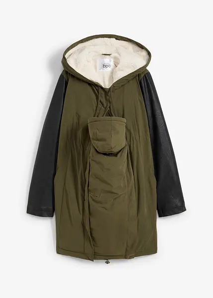 Kuschelig gefütterte Jacke für die Schwangerschaft und danach