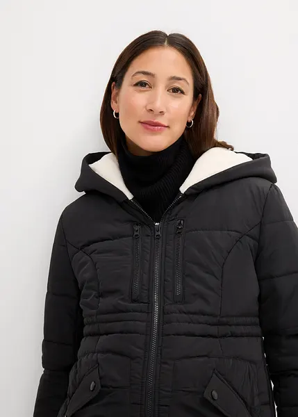 Kuschelige Jacke in Steppoptik aus recyceltem Polyester