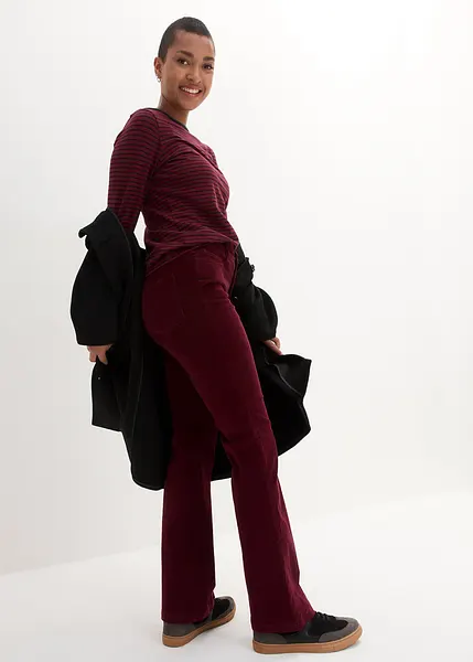 Stylische Cord-Schlaghose in bewegungselastischer