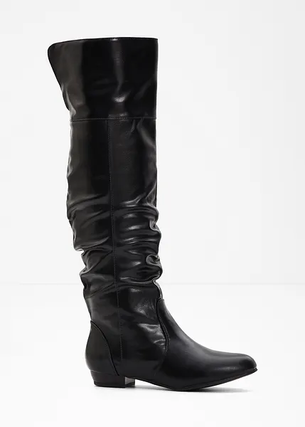 Hippe Overknee-Stiefel von RAINBOW schwarz