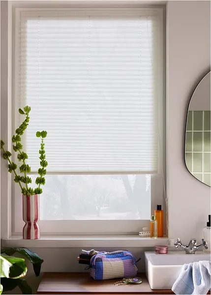 Freihängendes Plissee-Rollo mit Klettband