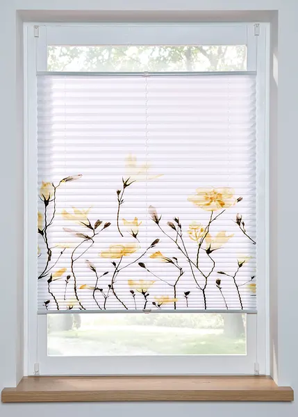 Moderner Sichtschutz mit verspieltem Blumendruck