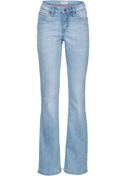 Bootcut Jeans Mid Waist, Komfort-Stretch