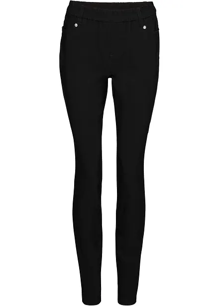 Pantalon extensible en bengaline, taille courte