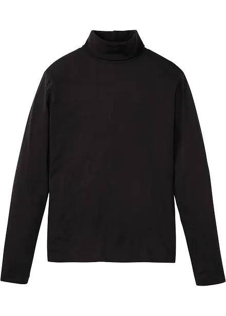 T-shirt manches longues à col roulé 100% coton