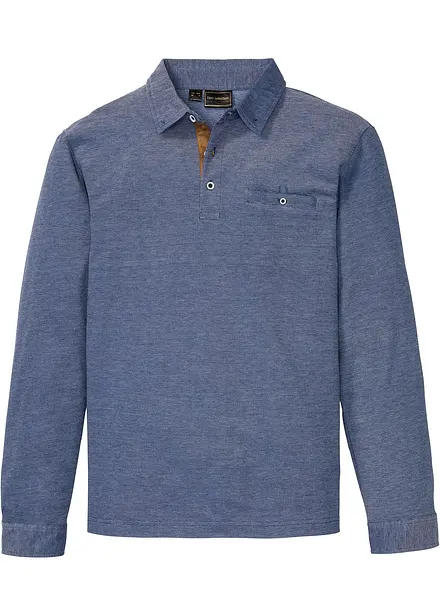 Piqu&eacute;-Poloshirt, Langarm