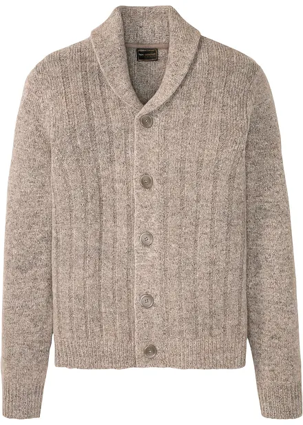 Gilet en maille &agrave; motif c&ocirc;tel&eacute;