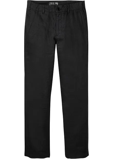 Pantalon chino Regular, 100% lin, droit