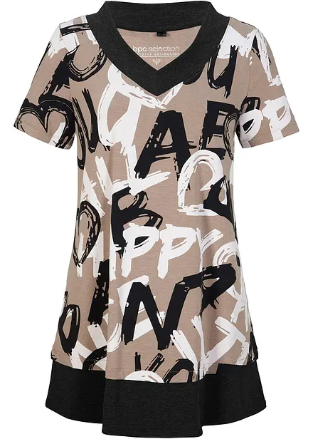 Long-Shirt mit Kurzarm
