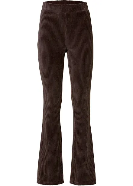 Legging évasé en velours côtelé