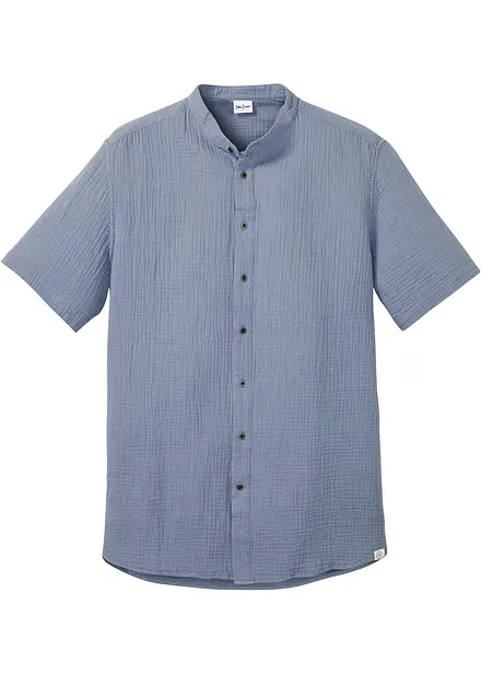 Chemise manches courtes en gaze de coton