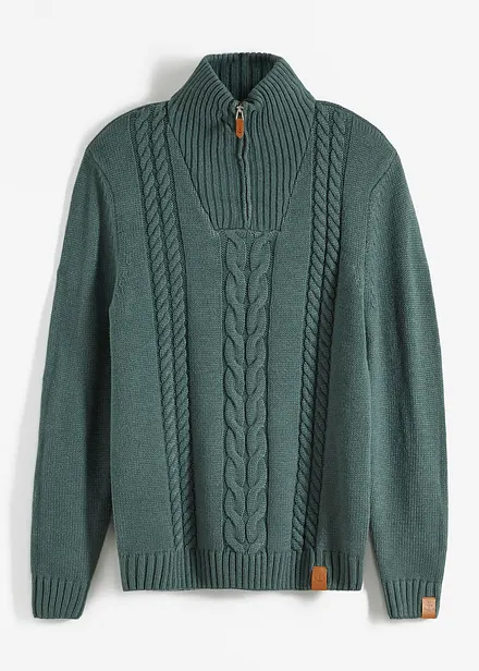 Pull camionneur en grosse maille torsadée