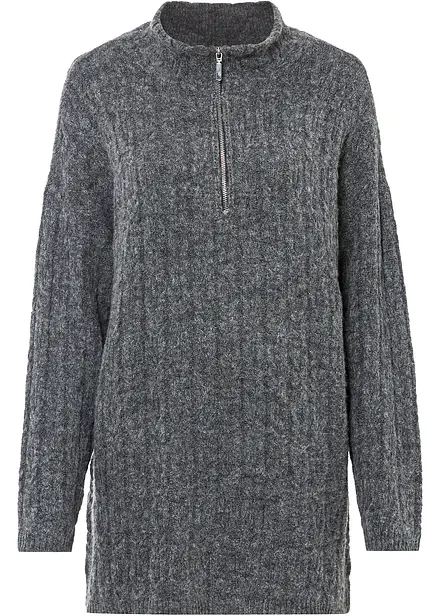 Pull long &agrave; motif torsad&eacute;